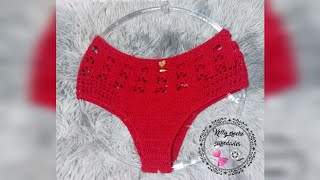 calcinha de Crochê hotpant