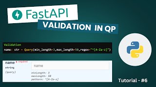 Validation ( Query Parameter ) | FastAPI Tutorial | Tamil