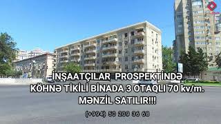 STATİSTİKA KOMİTƏSİNİN YAXINLIGINDA KÖHNƏ TİKİLİ BİNADA 3 OTAQLİ MƏNZİL SATILIR‼️