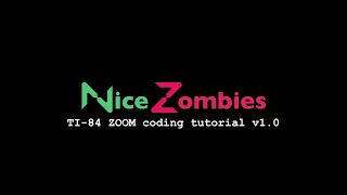 TI-84 - Zoom coding tutorial v1.0