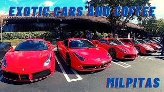 Exotic cars \u0026 coffee in Milpitas, car. Car Meet Silicon Valley November 2020