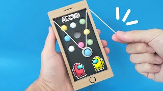 Funny😊iPhone iOS App Game? Cardboard Arts and Crafts Challenge with Among Us