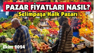 CANLI YAYIN | GÜNCEL PAZAR FİYATLARI NASIL? Selimpaşa Halk Pazarı...#selimpaşa