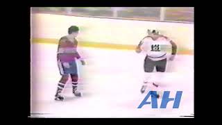 AHL Jan. 16, 1980 Maine Mariners v Nova Scotia Voyageurs Bench Clearing Brawl (HL)