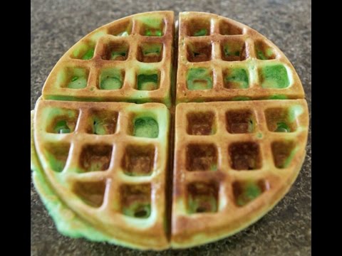 Green Pandan Waffle Green Pandan Waffle
