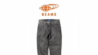 小黑痣【開箱】BEAMS / バギーテーパードデニム 水洗 牛仔 錐形長褲