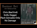 [No Commentary] Resident Evil HD Remaster (PC) - Chris Melee Only No Damage