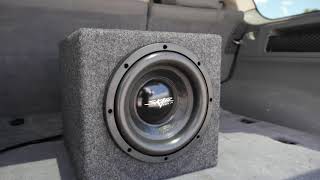 Skar Audio 300 Watt IX-1X8D2 Single 8-inch Loaded Subwoofer Enclosure Demo!!