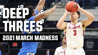 Deepest 3-pointers from the 2021 NCAA tournament