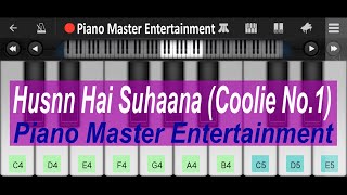 Husnn Hai Suhaana Song (Coolie No.1) | Easy & Slow Piano Tutorial | Piano Master Entertainment.