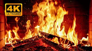 🔥 Fireplace 4K UHD! Fireplace with Crackling Fire Sounds. Fireplace Ambience