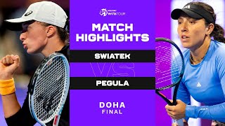 Iga Swiatek vs. Jessica Pegula | 2023 Doha Final | WTA Match Highlights