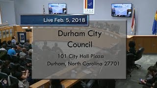 Durham City Council Feb. 5, 2018