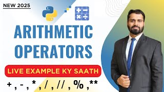 Master Python Operators & Arithmetic Operators FAST | Live Examples & Tutorial for Beginners 2025
