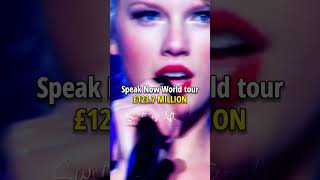 How much money did each Taylor Swift tour make? | #taylorswiftshorts @TaylorSwift @TaylorNation