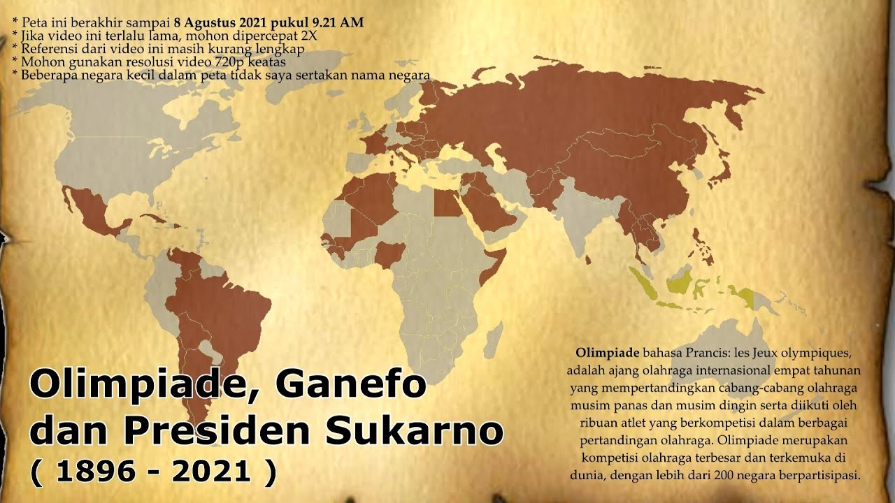 Sejarah Olimpiade, Ganefo Dan Presiden Sukarno (1896 - 2021) - YouTube