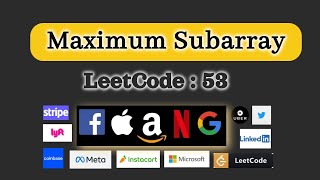 Array interview problem and Java code: Maximum Subarray -: Blind 75: Leetcode 53 || Sliding Window