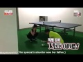 Song Ji Hyo was practice Ddakji with her father