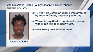 Man arrested in Greene County shooting & armed robbery