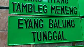 bikin plat nomor tulisan bebas,nama nama kerajaan Sunda(@arda Guntara)...