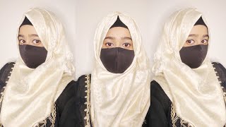 New 2025 Simple Style Hijab For Wedding Tutorial By Wajeeha Fatima