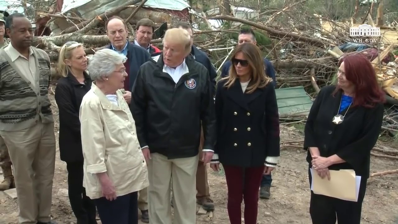 Remarks: Donald Trump Tours Damage In Beauregard, Lee County, Alabama ...