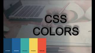 CSS Tutorial Web Designing CSS Colors Units RGB HEX