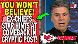 🤯🏈 BIG NEWS! CHIEFS STAR HINTS AT A SHOCKING COMEBACK! KC CHIEFS NEWS TODAY