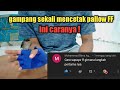 CARA MELATIH DAN MENCETAK PALLOW / SRITI FREE FLY