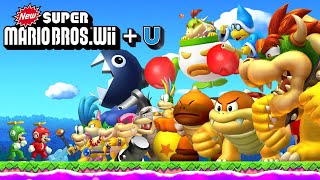 New Super Mario Bros Wii + U -  Game 100% Walkthrough (2 Player)