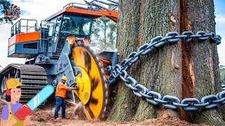 Unstoppable Giant Chainsaws \u0026 Powerful Machines | Extreme Tree Cutting \u0026 Monster Stump Removal #2