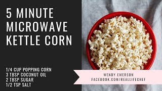 5 Minute Kettle Corn Microwave - a la Pampered Chef