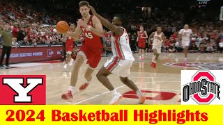 Youngstown State vs #21 Ohio State Basketball Game Highlights 11 11 2024