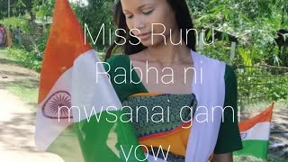 gami yow mwsadung mwn miss Runu Rabha ha