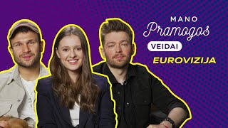 Mano pramogos veidai. Vaidas Baumila, Ieva Zasimauskaitė ir Jurijus Veklenko apie Euroviziją