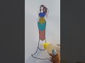 beautiful colours glitter dress art satisfying creative drawing youtubeshorts