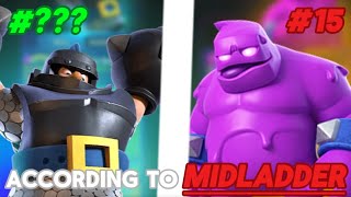 Every WIN CONDITION RANKED off of MIDLADDER statistics… | Clash Royale