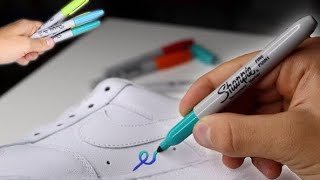 Custom SHARPIE Air Force 1!!  (Giveaway)