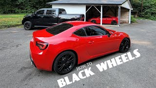 How To BLACK OUT Your FR-S/BRZ/86 OEM Wheels!