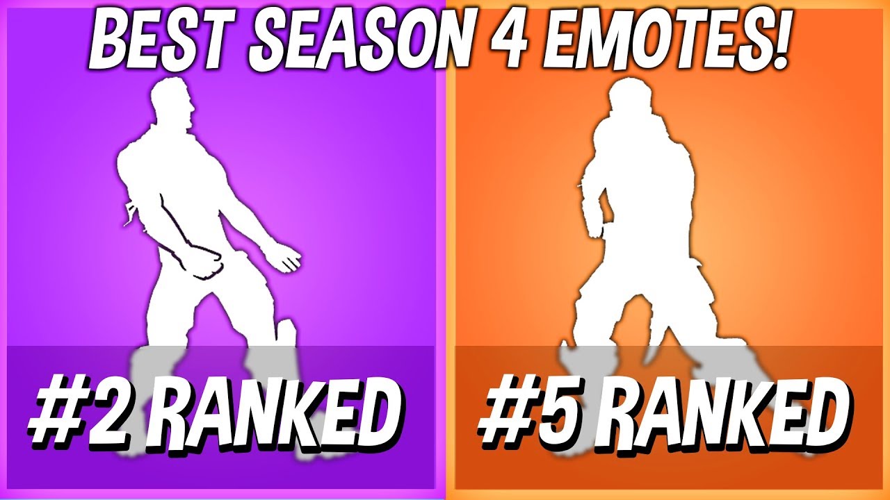 TOP 10 BEST EMOTES IN FORTNITE SEASON 4..! - YouTube