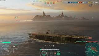 World of Warships Thai สอนเล่นเรือบรรทุกเครื่องบิน Kaga