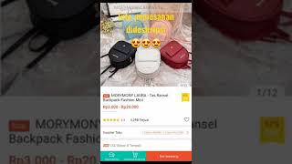 Shopee Haul Tas Ransel MORYMONY LAURA - Tas Ransel Backpack Fashion Mini #shorts