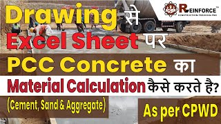 Material Calculation of PCC in Excel | Reinforce QST