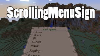 Bukkit: ScrollingMenuSign - Commands with Scrolling Sign and Map Menus!