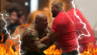 Shannon Briggs Attempts Takedown On Rampage Jackson