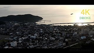 2019.7.24 am 5:20 Hiketa Town, Higashikagawa City, Kagawa Prefecture, Japan 【DRONE】8,8km long flight