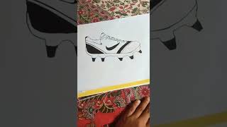Nike phantom football shoes drawing.
