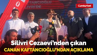 #SonDakika Silivri Cezaevi'nden çıkan Canan Kaftancıoğlu açıklama yapıyor