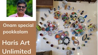 Onam special pookkalam/56/Haris art unlimited/shorts/newspaper crafts/variety pookkalam/