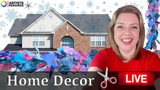 Decorate your Home - Handmade Winter Garland - Printing \u0026 Painting